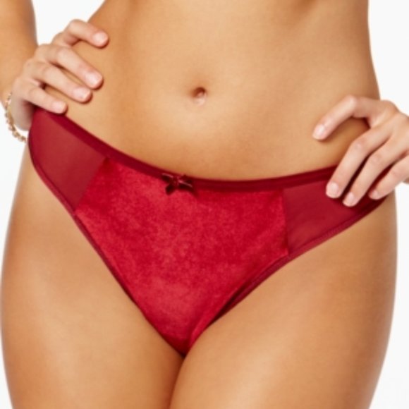 🛍3/$30🛍 Maidenform Extra Sexy Velvet Thong  MFB11 - Picture 1 of 9